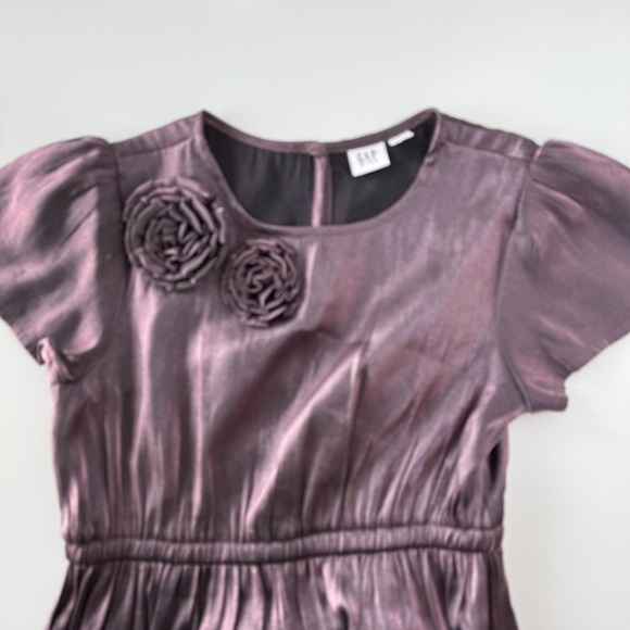 Gap Kids Shine Satin Dress Purple Orchid size 8 - Picture 5 of 10